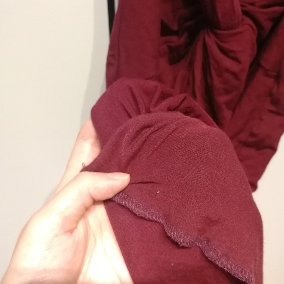 ROOM SERVICE Red open back bodycon midi twist back dress XS Mendocino - Picture 8 of 9